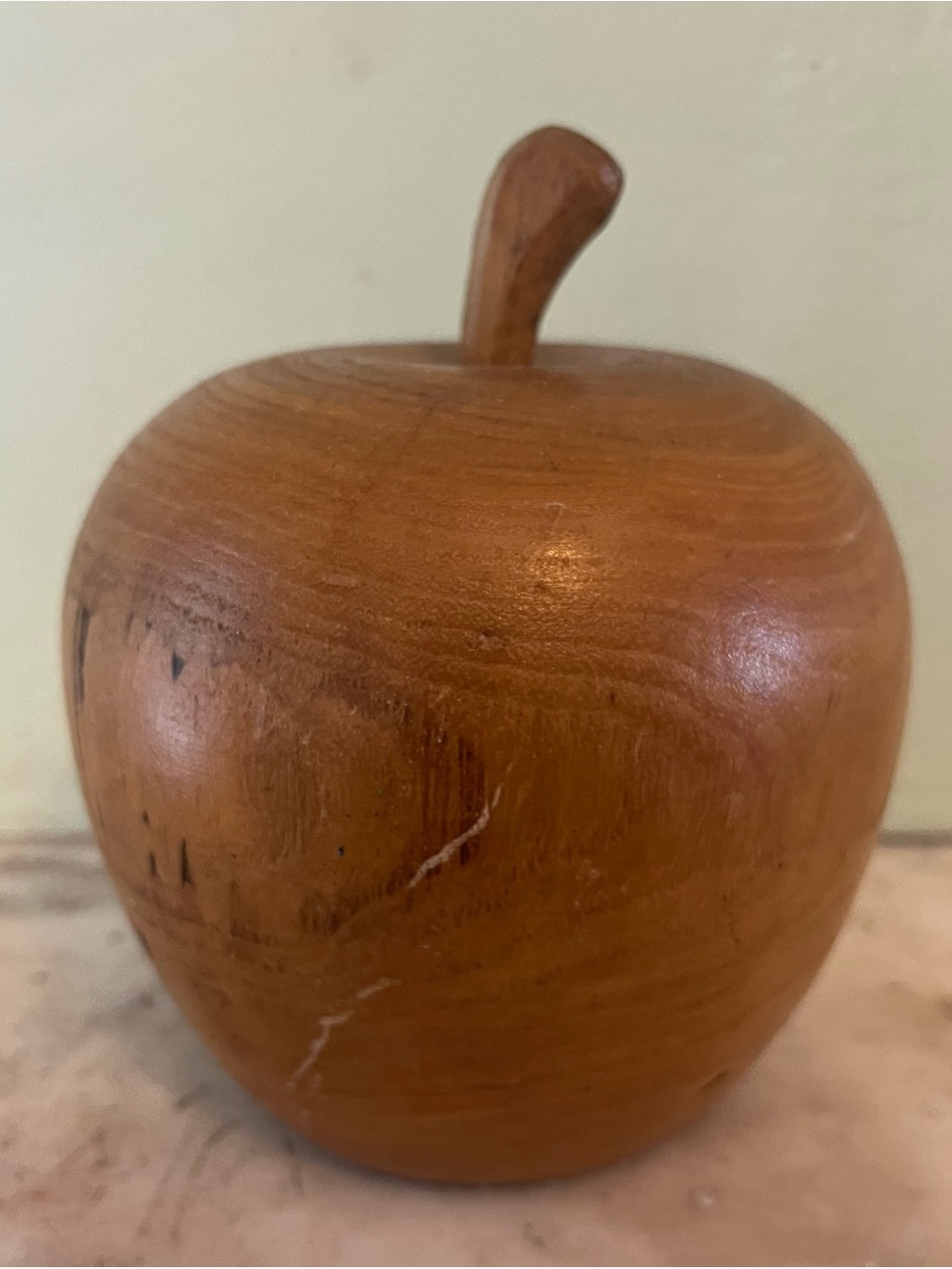 West Elm Musical Fruit Wooden Apple Wind Up